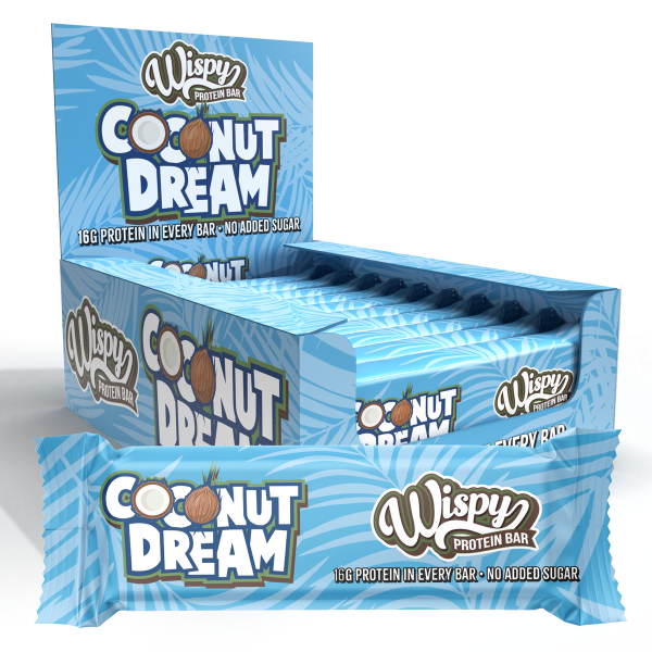 Wispy Protein Bar, 55g x 10stk, Coconut dream